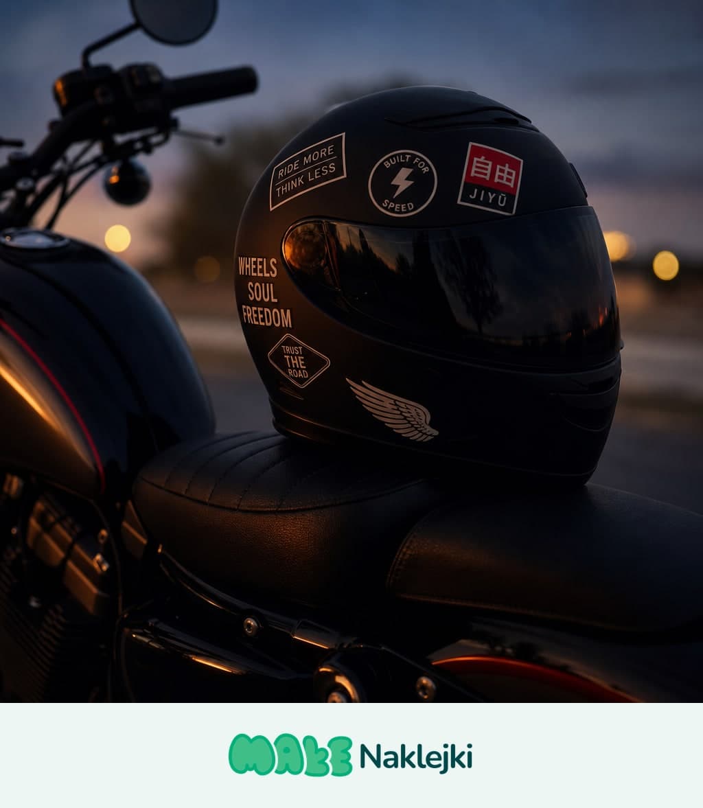 Naklejki na motory i motocyklowe - personalizacja motocykla, kasku i baku