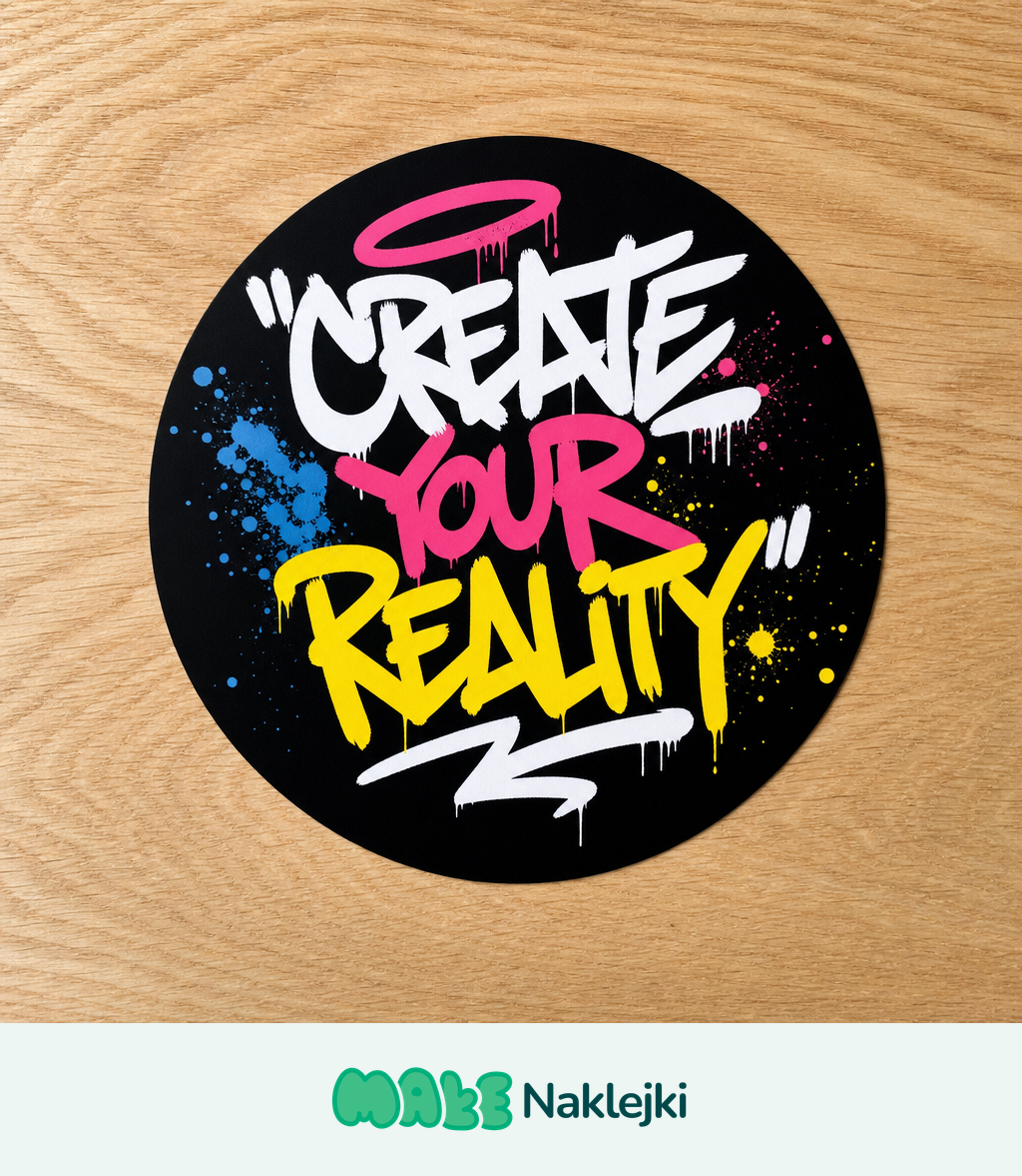 Polska alternatywa dla StickerApp drukująca w rozdzielczości 300 DPI na folii